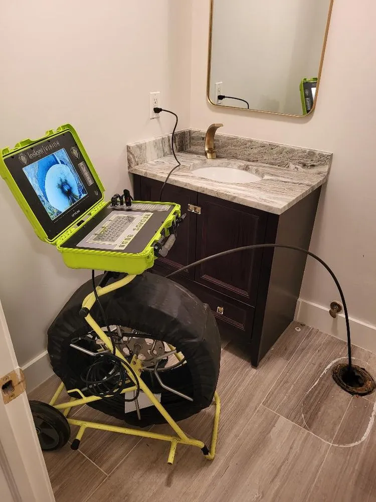 Slide of Garden Snake Drain Cleaning