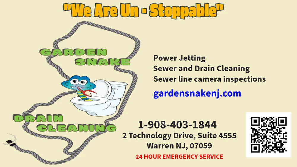 Slide of Garden Snake Drain Cleaning