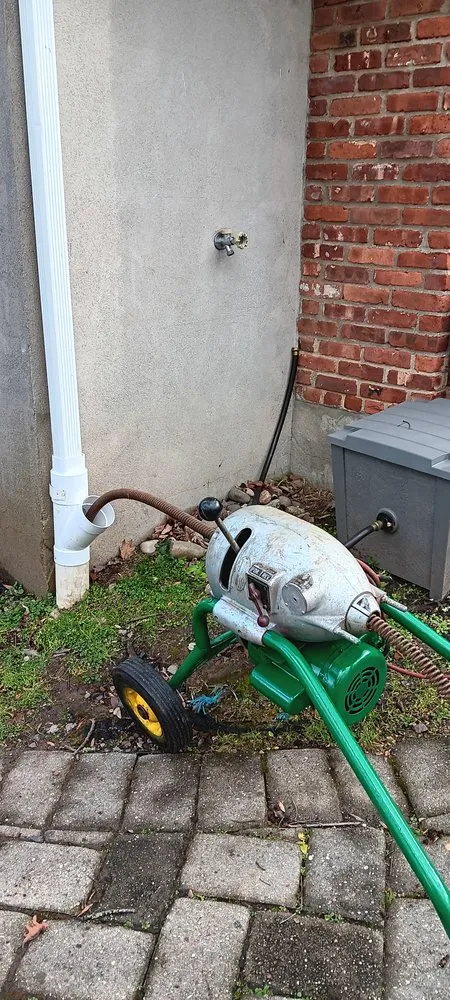 Slide of Garden Snake Drain Cleaning