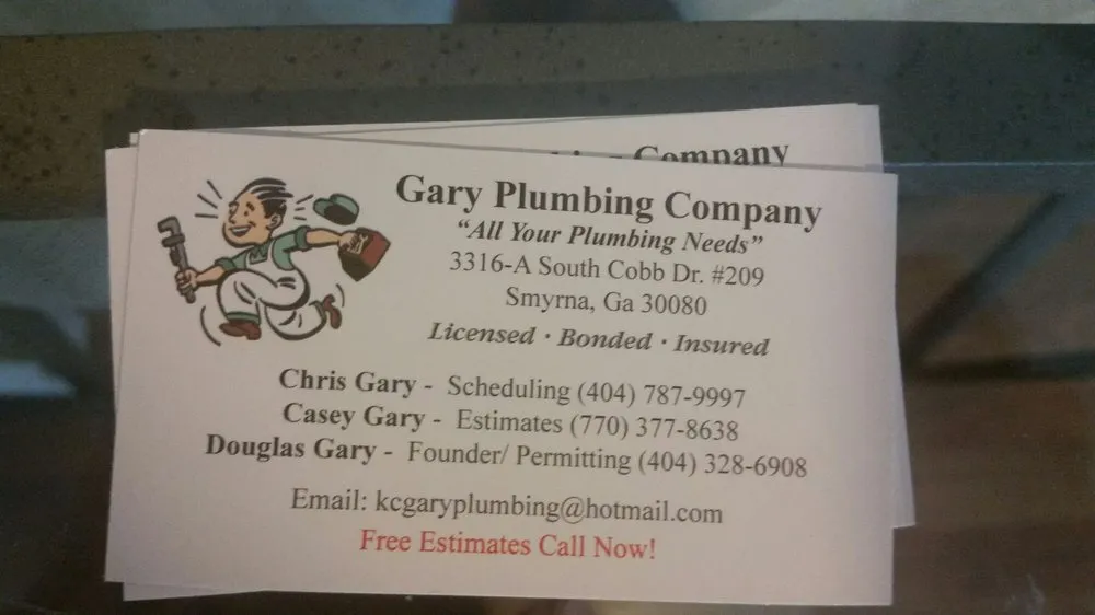 Slide of Gary Plumbing Company