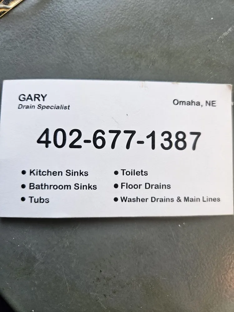Slide of Gary's Drain Cleaning