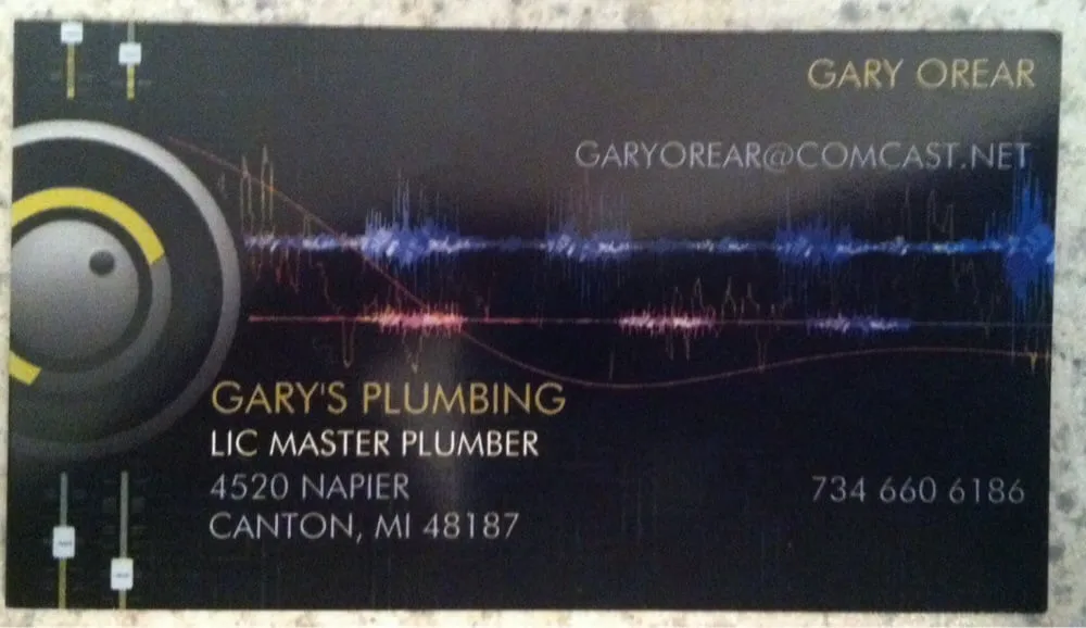 Slide of Gary's Plumbing