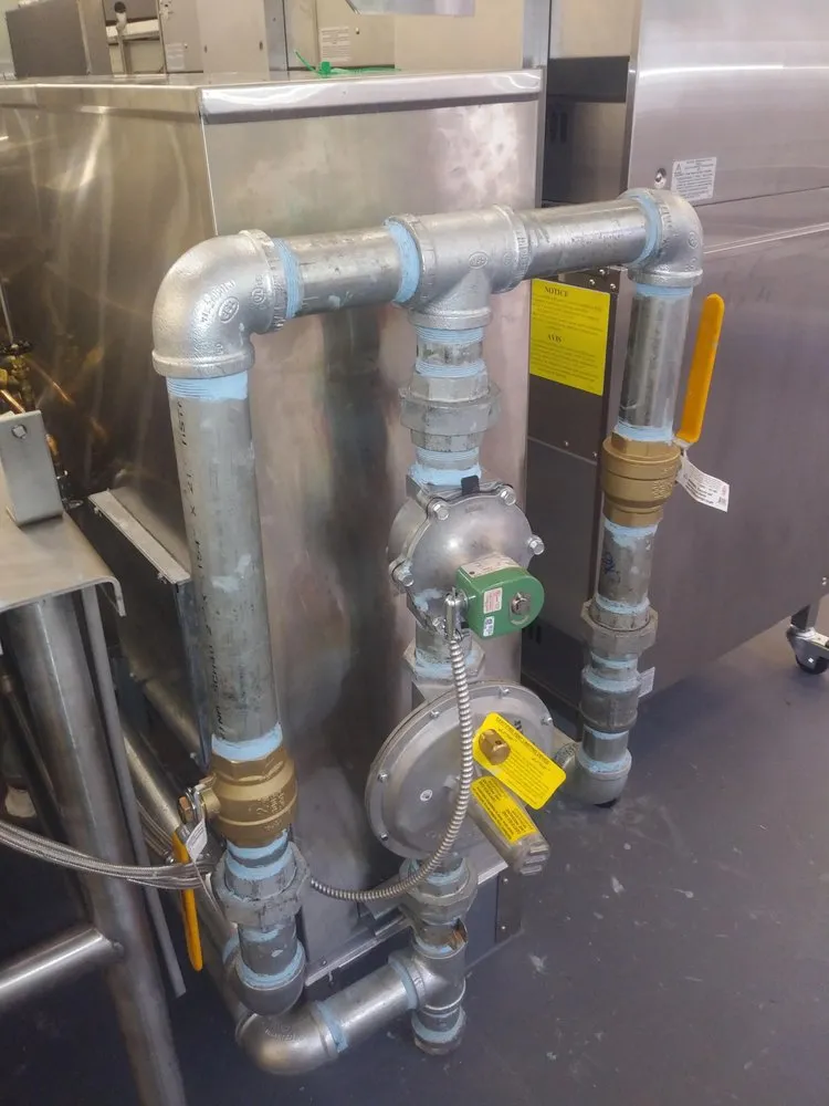 Slide of Gas Connection and Equipment