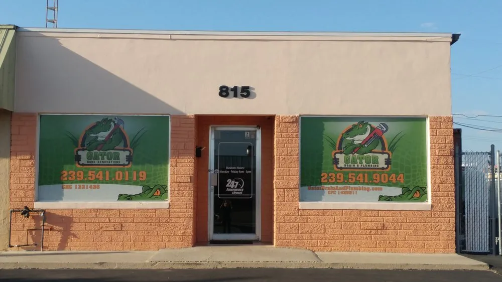 Slide of Gator Drain and Plumbing