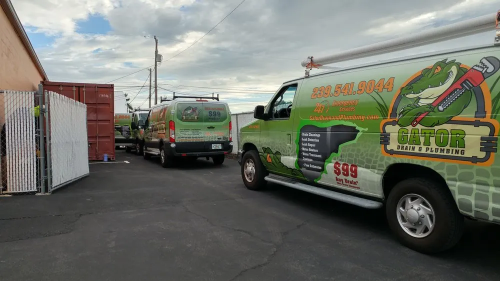 Slide of Gator Drain and Plumbing