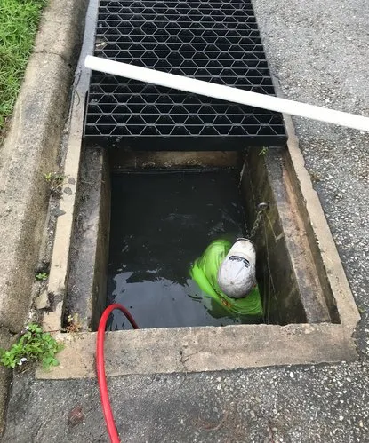 Slide of Gator Drain and Plumbing