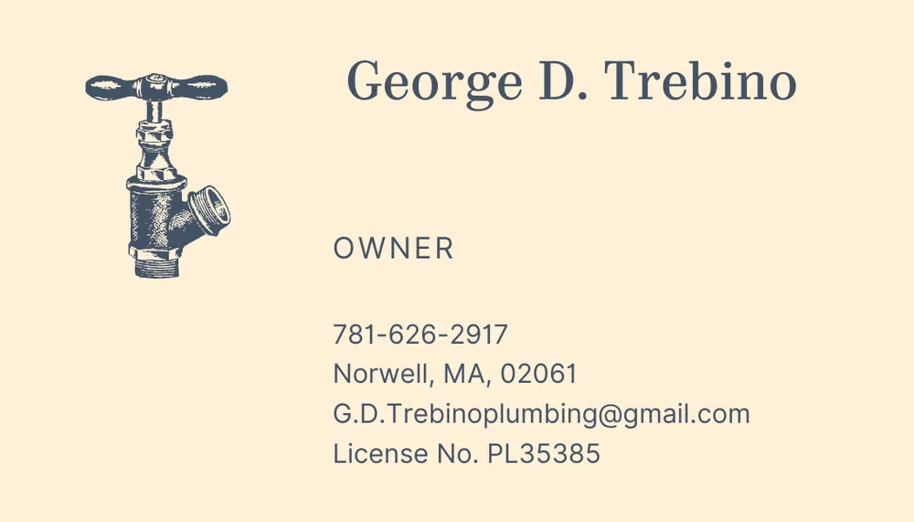 Slide of GD Trebino Plumbing and Gas Fitting