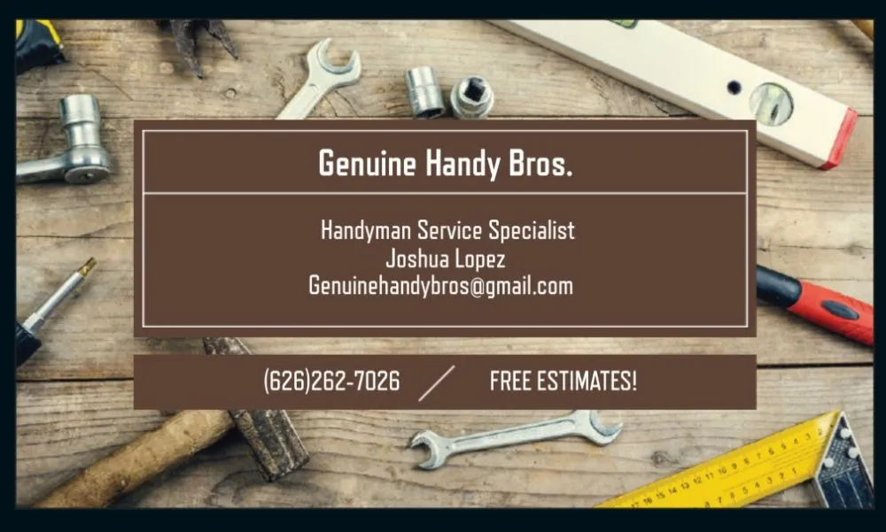 Slide of Genuine Handy Bros