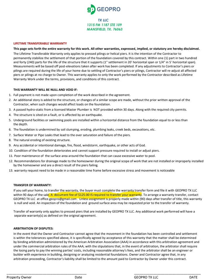 Slide of GeoPro Foundation