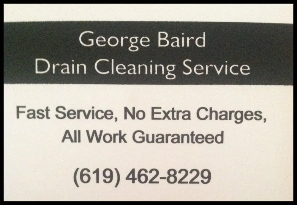 Slide of George Baird Drain Service