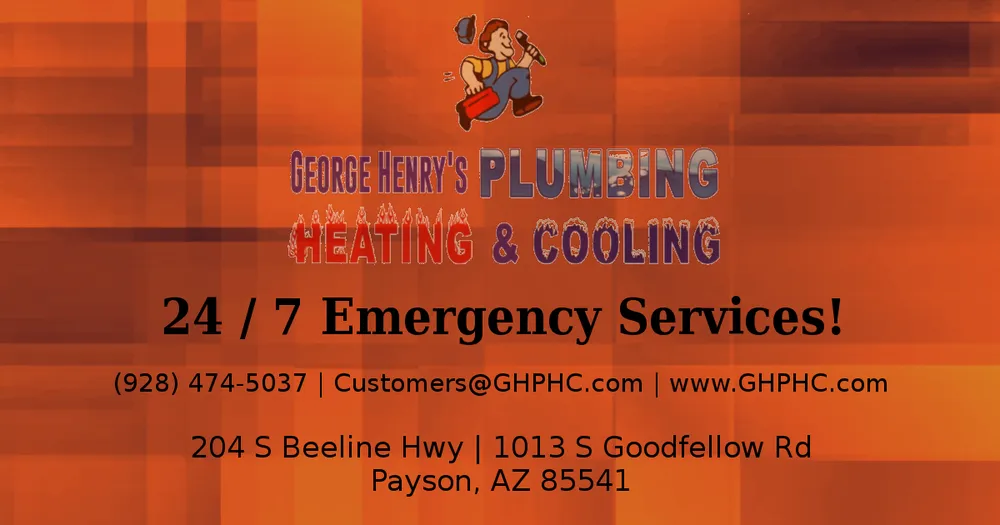 Expert plumbing repair for homes in Payson, AZ by George Henry's Plumbing, Heating, & Cooling