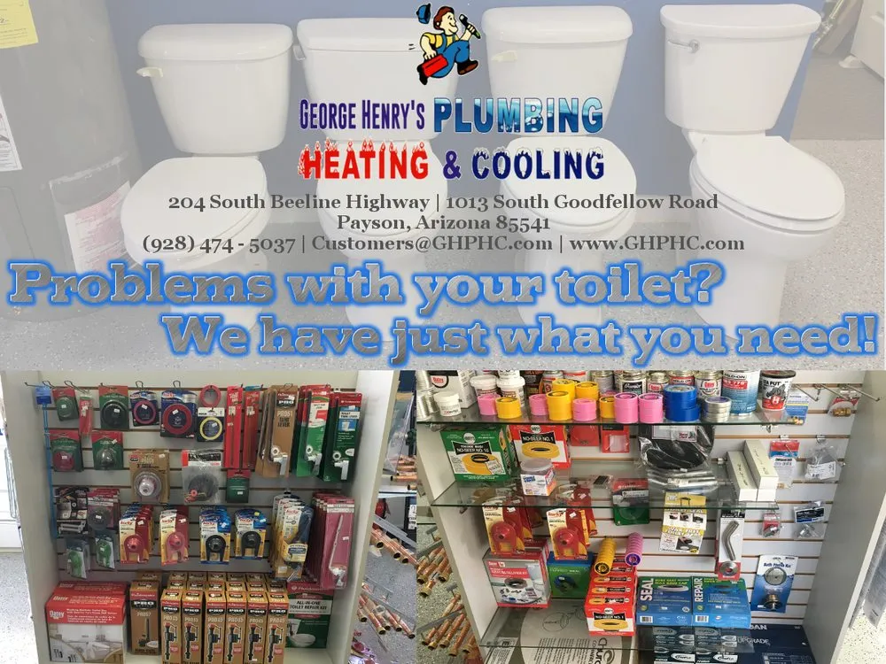Trusted pipe repair for homes in Payson, AZ by George Henry's Plumbing, Heating, & Cooling