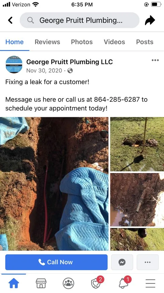 Slide of George Pruitt Plumbing