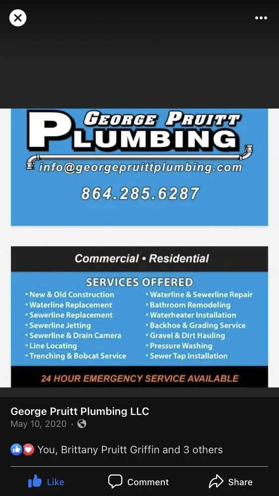 Slide of George Pruitt Plumbing