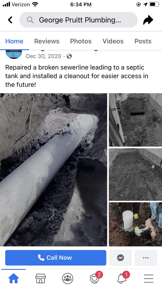 Slide of George Pruitt Plumbing