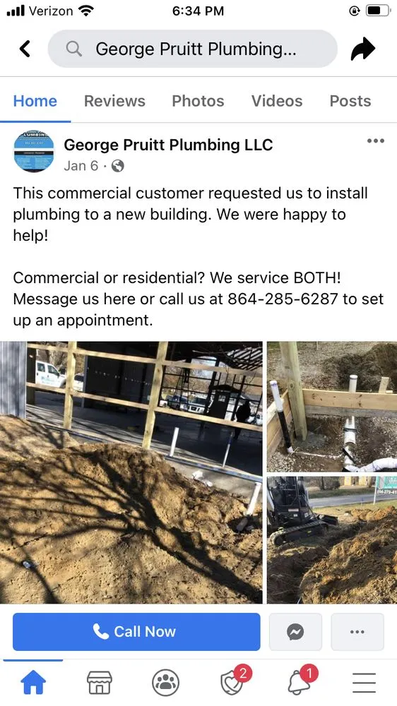 Slide of George Pruitt Plumbing