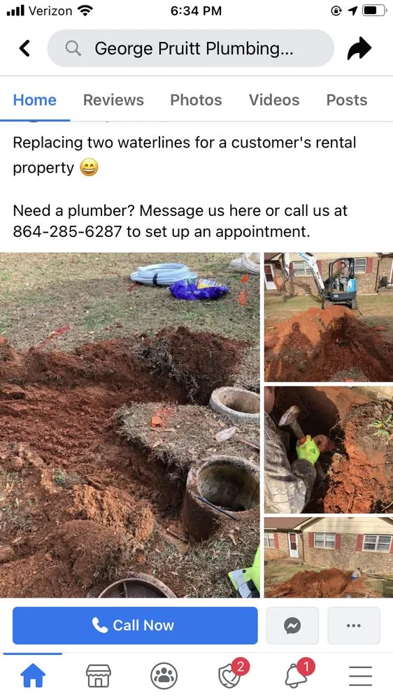 Slide of George Pruitt Plumbing