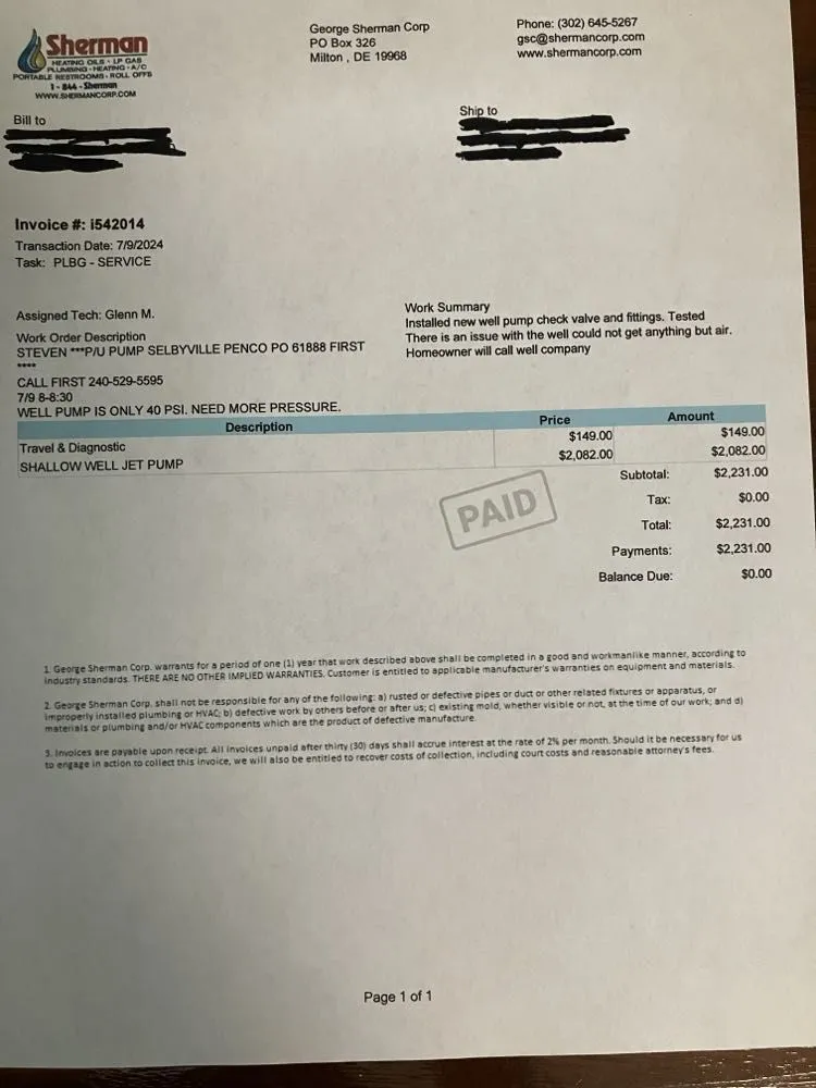 Slide of George Sherman Plumbing & Heating