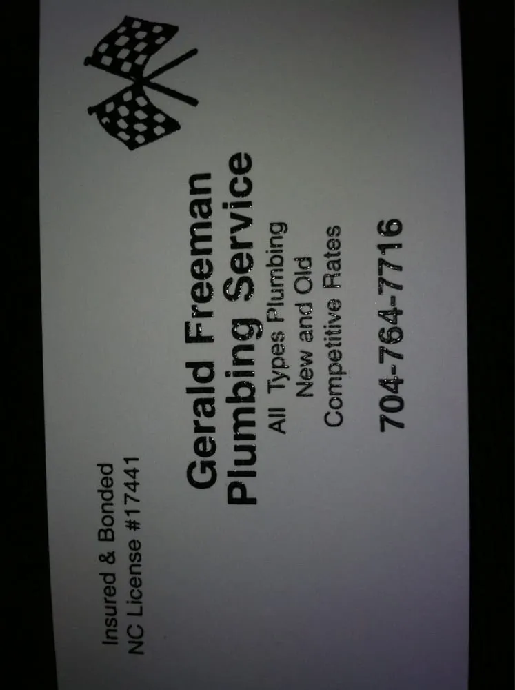 Slide of Gerald Freeman Plumbing