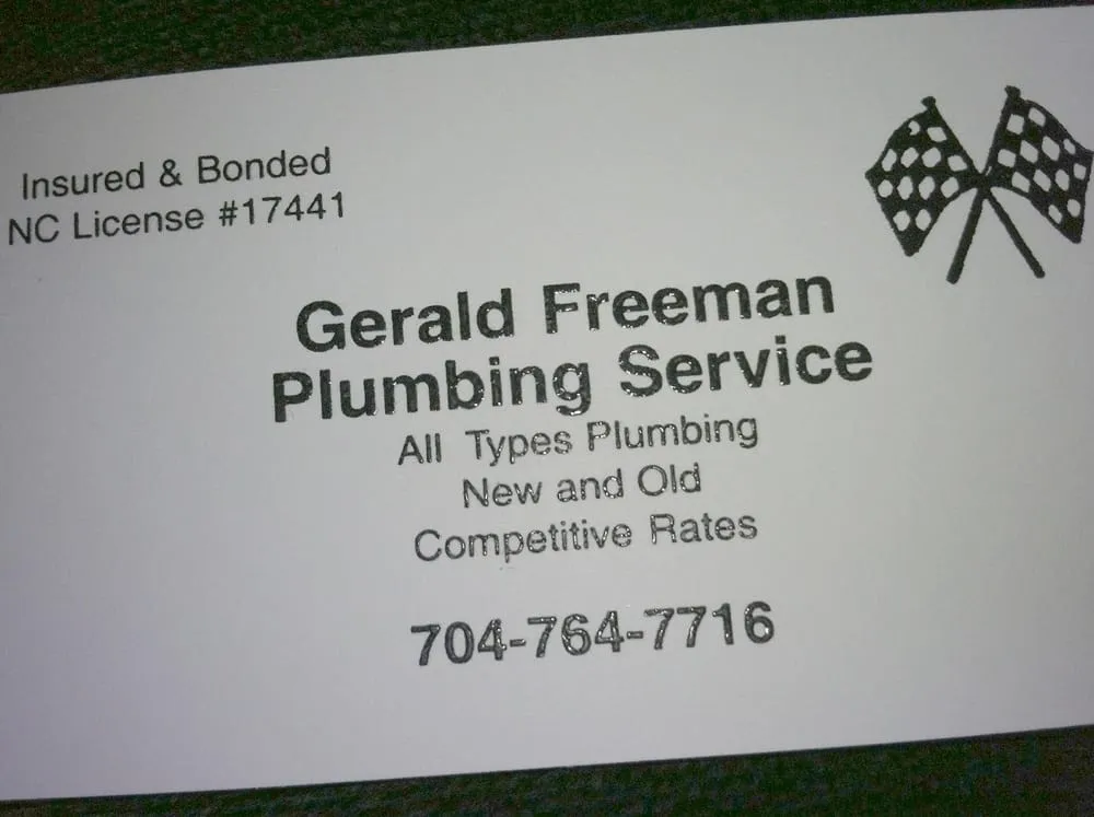 Slide of Gerald Freeman Plumbing