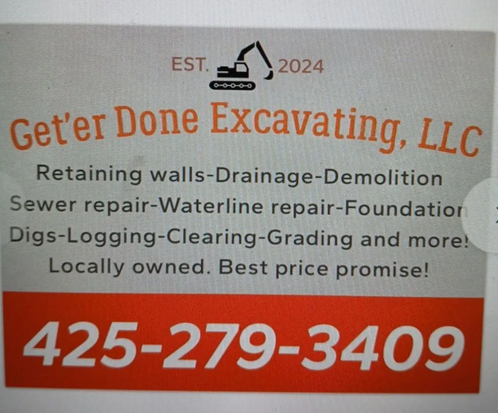 Slide of Get'er Done excavating