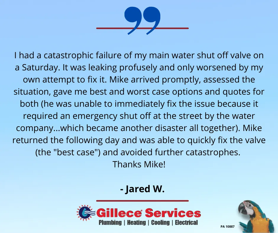 Professional pipe repair in Bridgeville, PA by Gillece Services