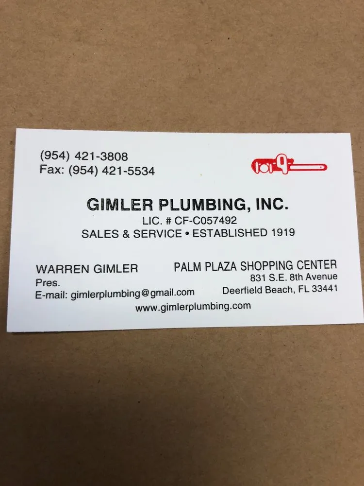Emergency leak detection experts serving Deerfield Beach, FL - Gimler Plumbing