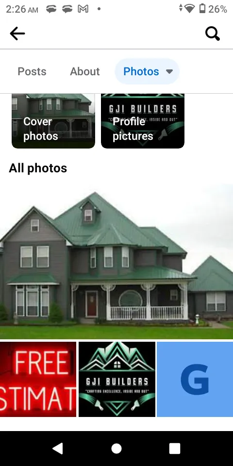 Slide of GJI Builders