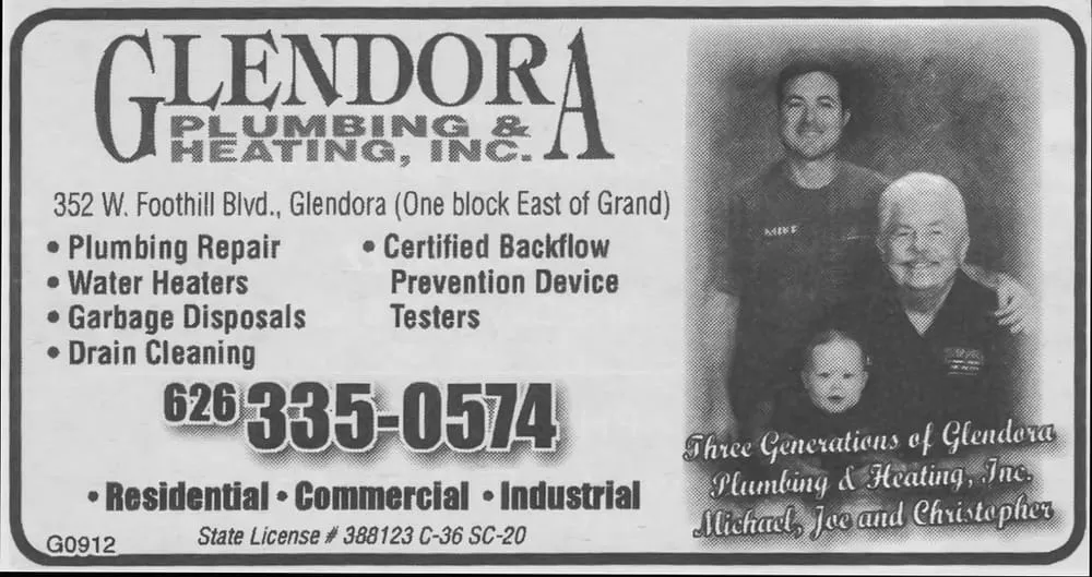 Slide of Glendora Plumbing & Heating