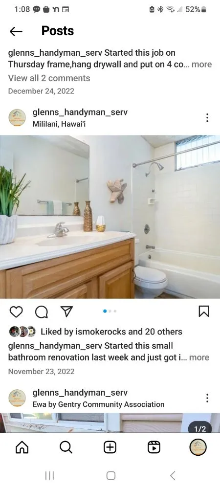 Slide of Glenns Handyman Service