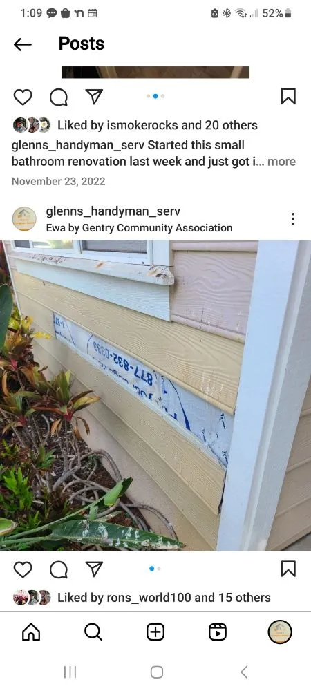 Slide of Glenns Handyman Service