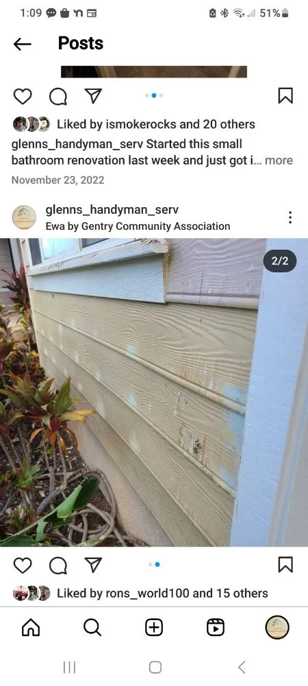 Slide of Glenns Handyman Service