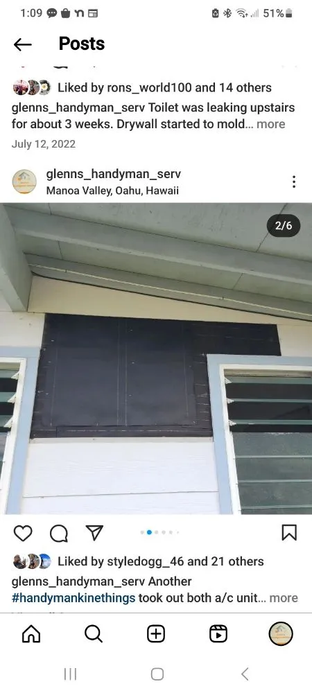 Slide of Glenns Handyman Service