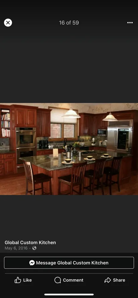 Slide of Global Custom Cabinetry