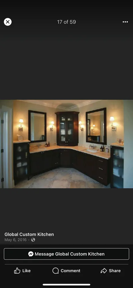 Slide of Global Custom Cabinetry