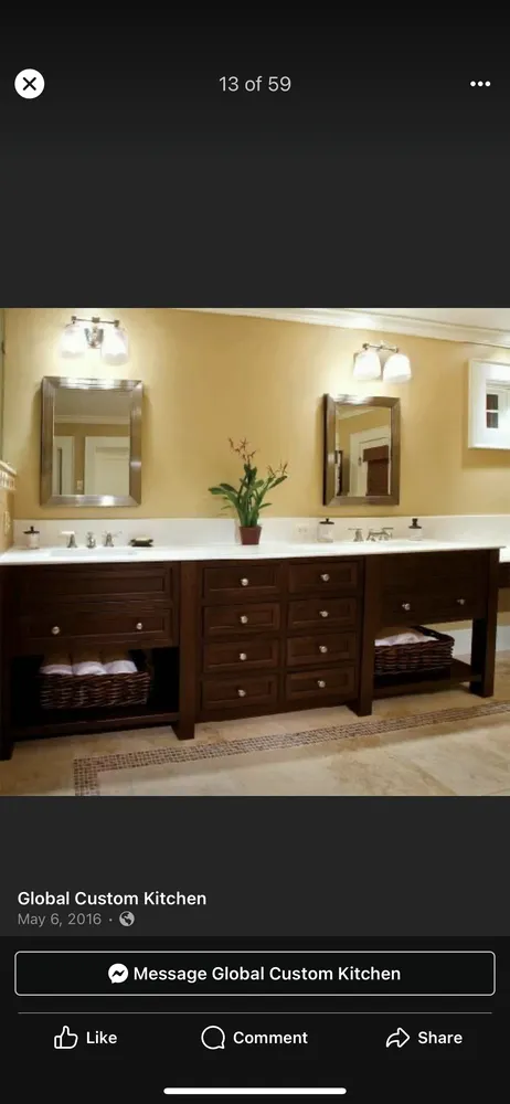 Slide of Global Custom Cabinetry