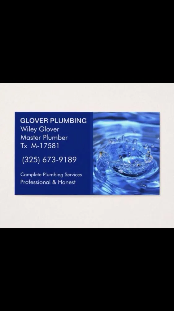 Quality water heater service in Tuscola, TX by Glover Plumbing