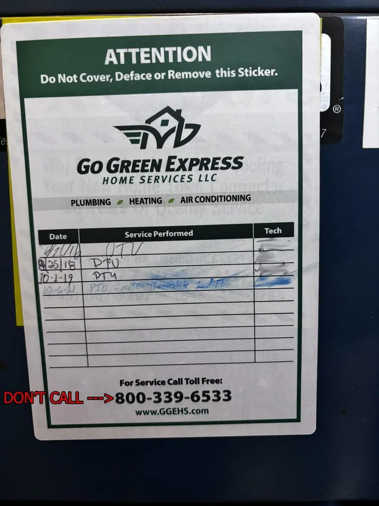 Slide of Go Green Express Home Services
