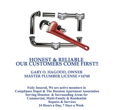 Quality pipe repair in Houston, TX by G.O. Plumbing Services