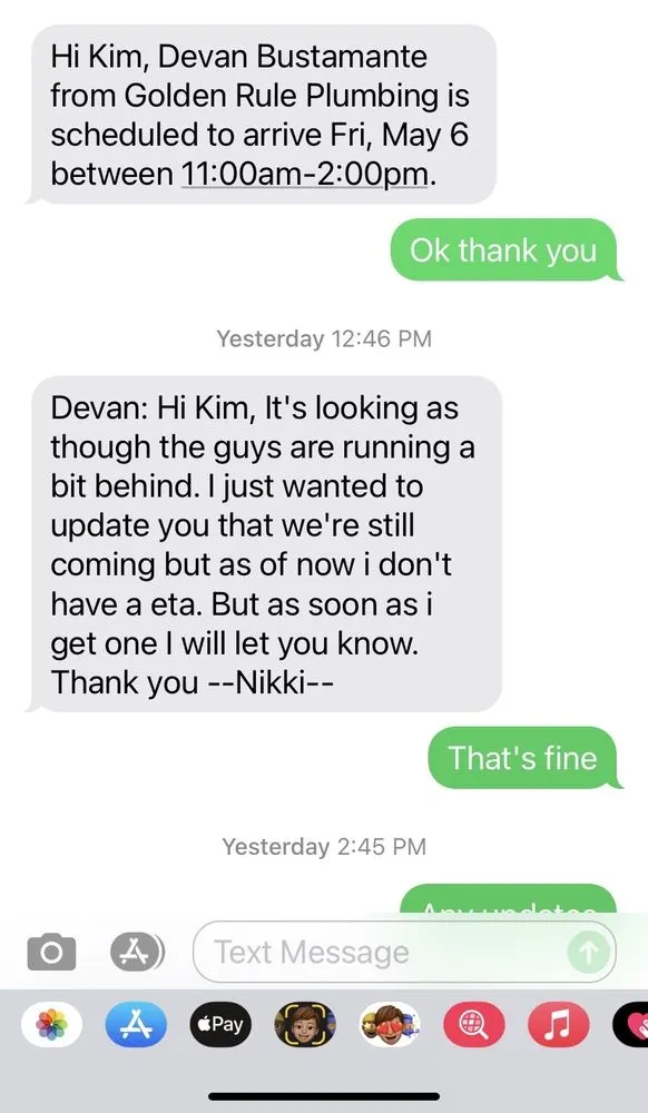 Slide of Golden Rule Plumbing