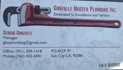 Slide of Gonzalez Master Plumbing