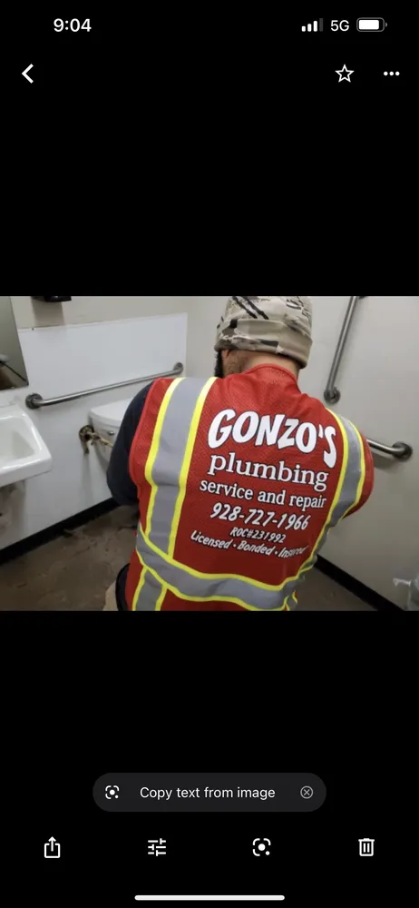 Slide of Gonzo's Plumbing Service & Repair