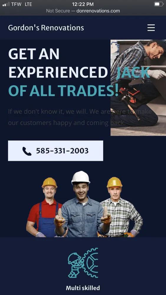 Slide of Gordon's Renovations