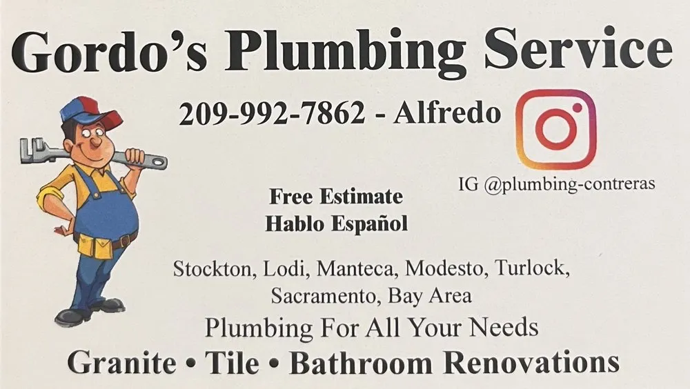 Slide of Gordo's Plumbing Service