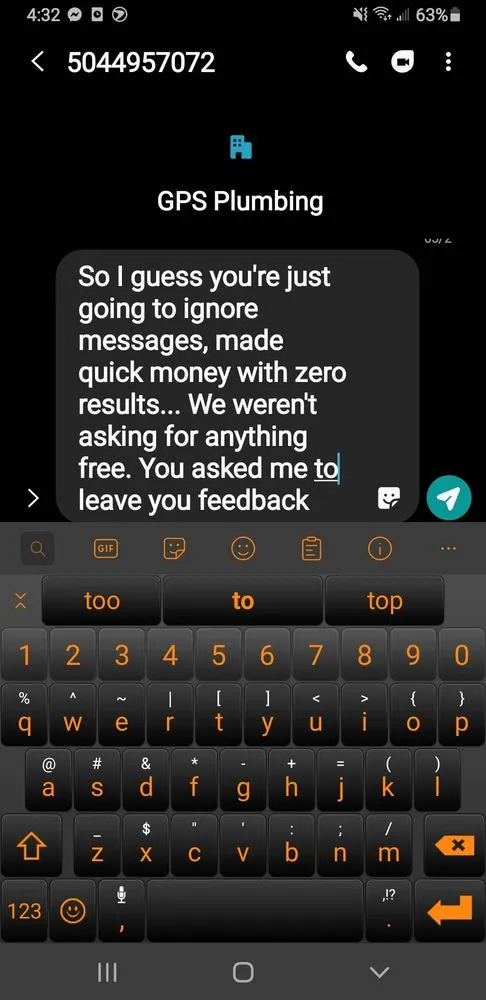 Slide of GPS Plumbing