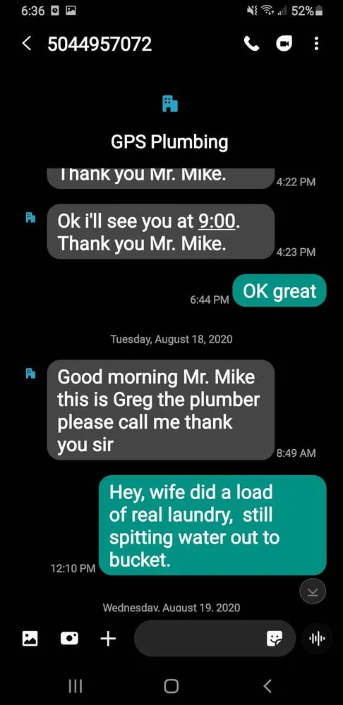 Slide of GPS Plumbing