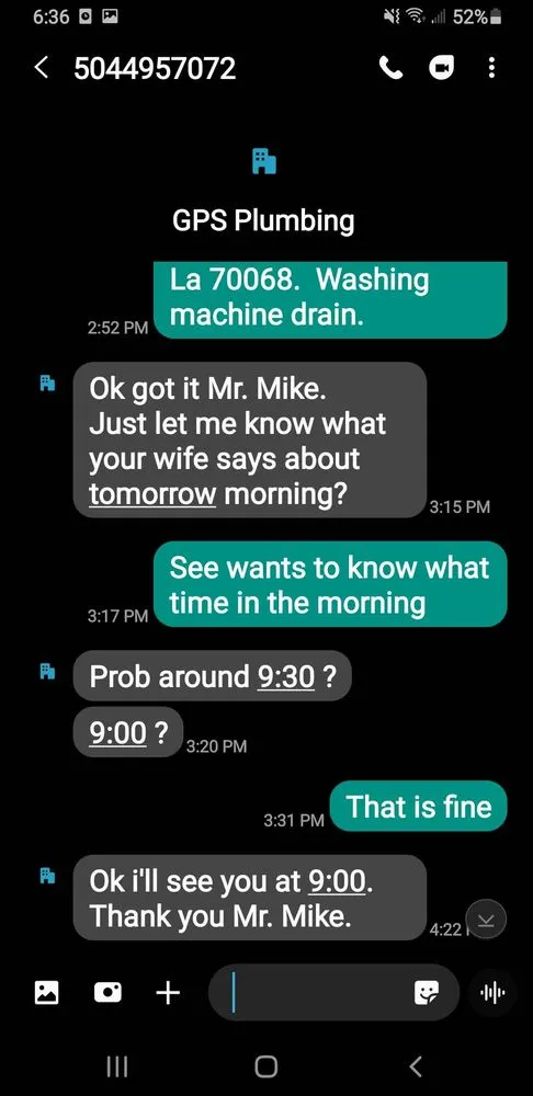 Slide of GPS Plumbing