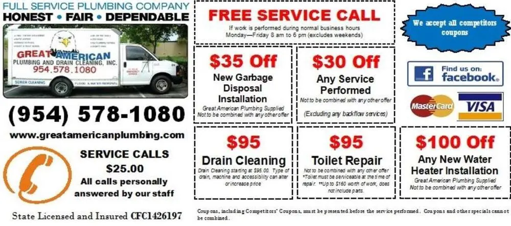 Slide of Great American Plumbing and Drain