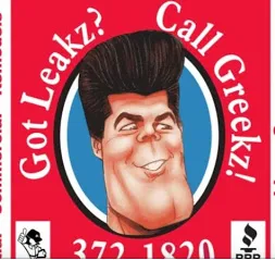 Slide of Greekz plumbing