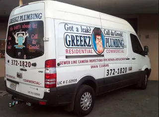 Slide of Greekz plumbing